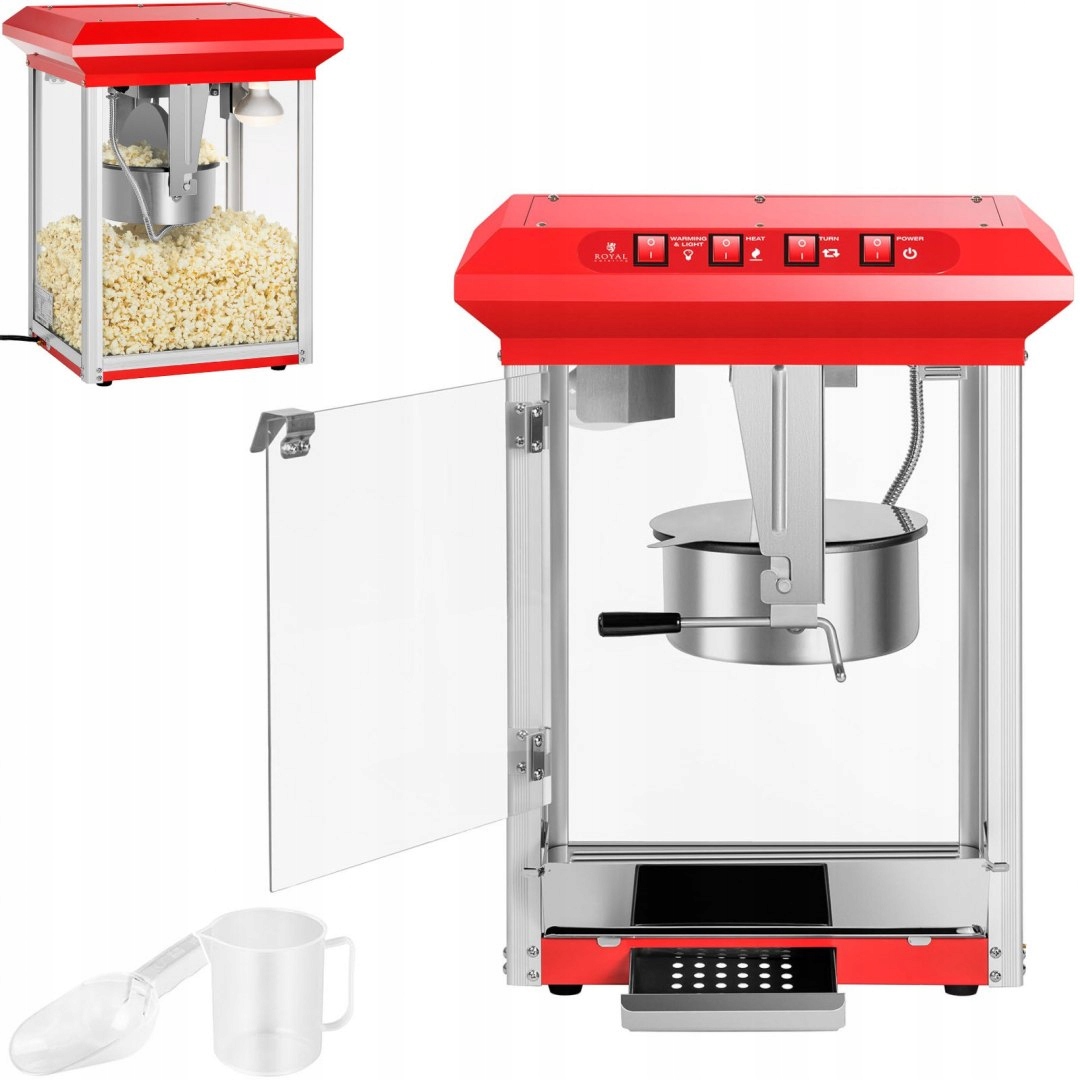 Profesionálny efektívny stroj na popcorn 1325W