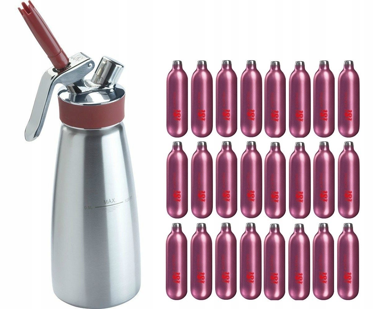 PROFESIONÁLNY SIPHON iSi HORÚCI STUDENÝ 0,5L 24 NÁPLŇOV