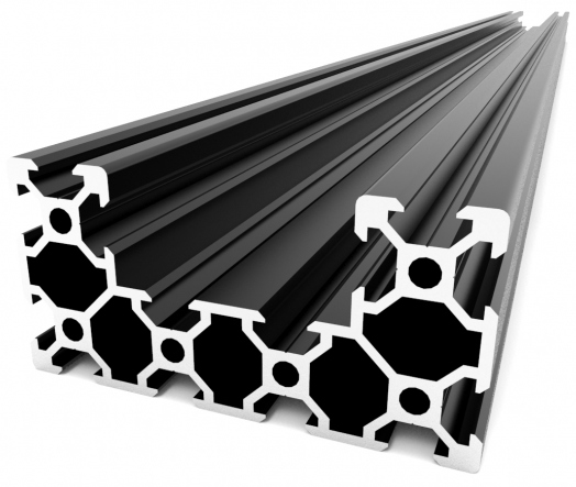 Hliníkový profil V-Slot 40x80x1000mm (čierny)