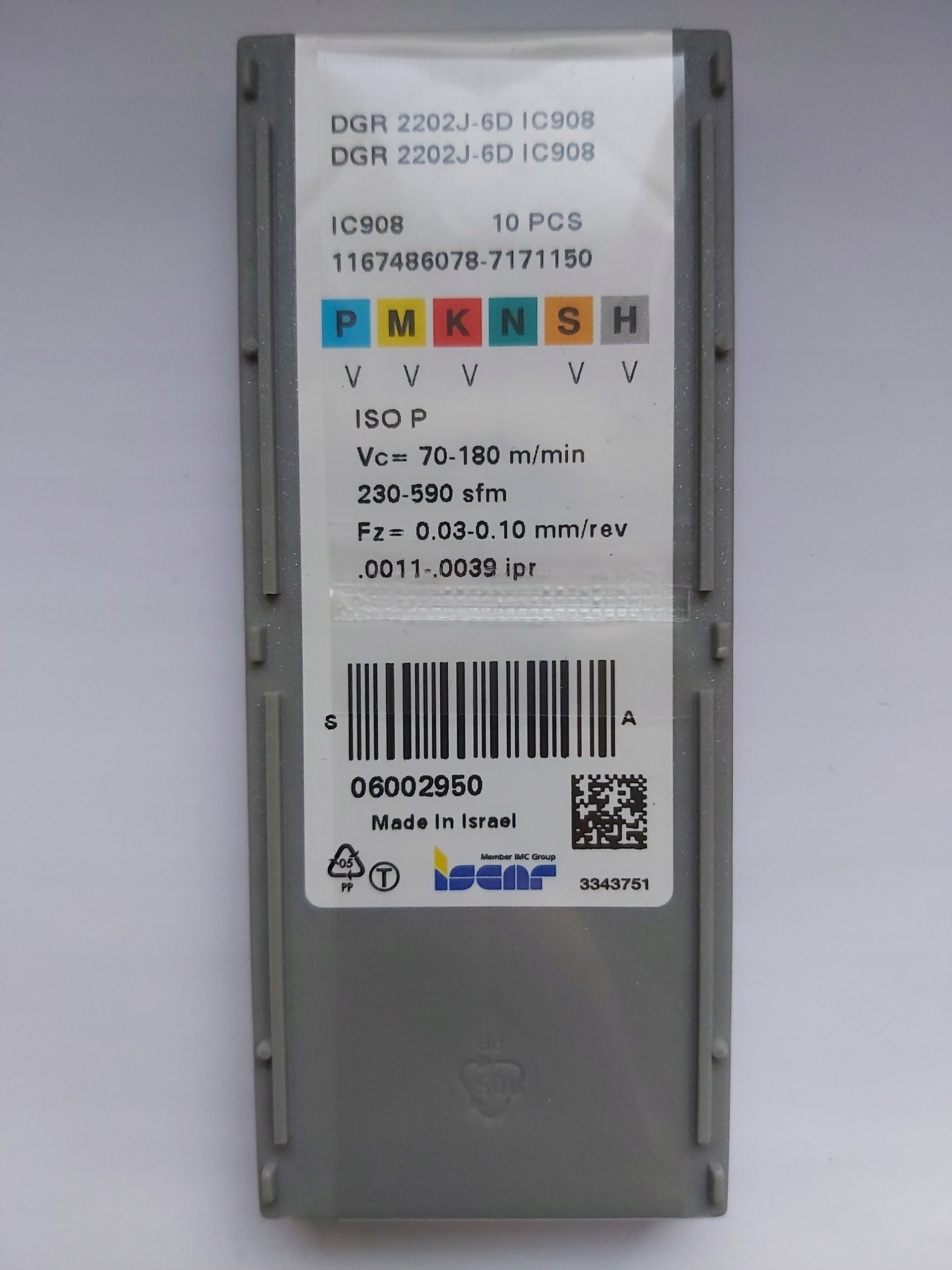 Fréza DGR 2202J-6D IC908 ISCAR