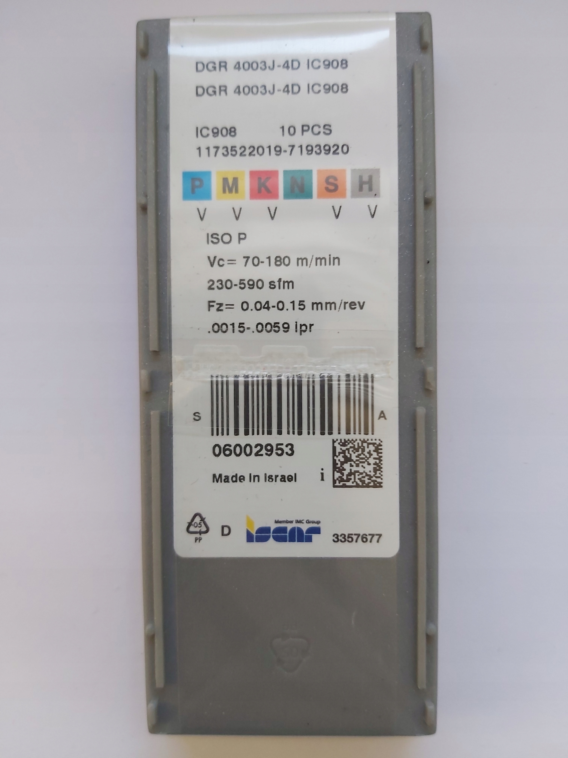 Fréza DGR 4003J-4D IC908 ISCAR