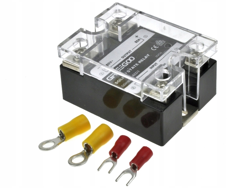 Ovládanie relé SSR 80A. Výstup 3-32VDC 48-480VAC