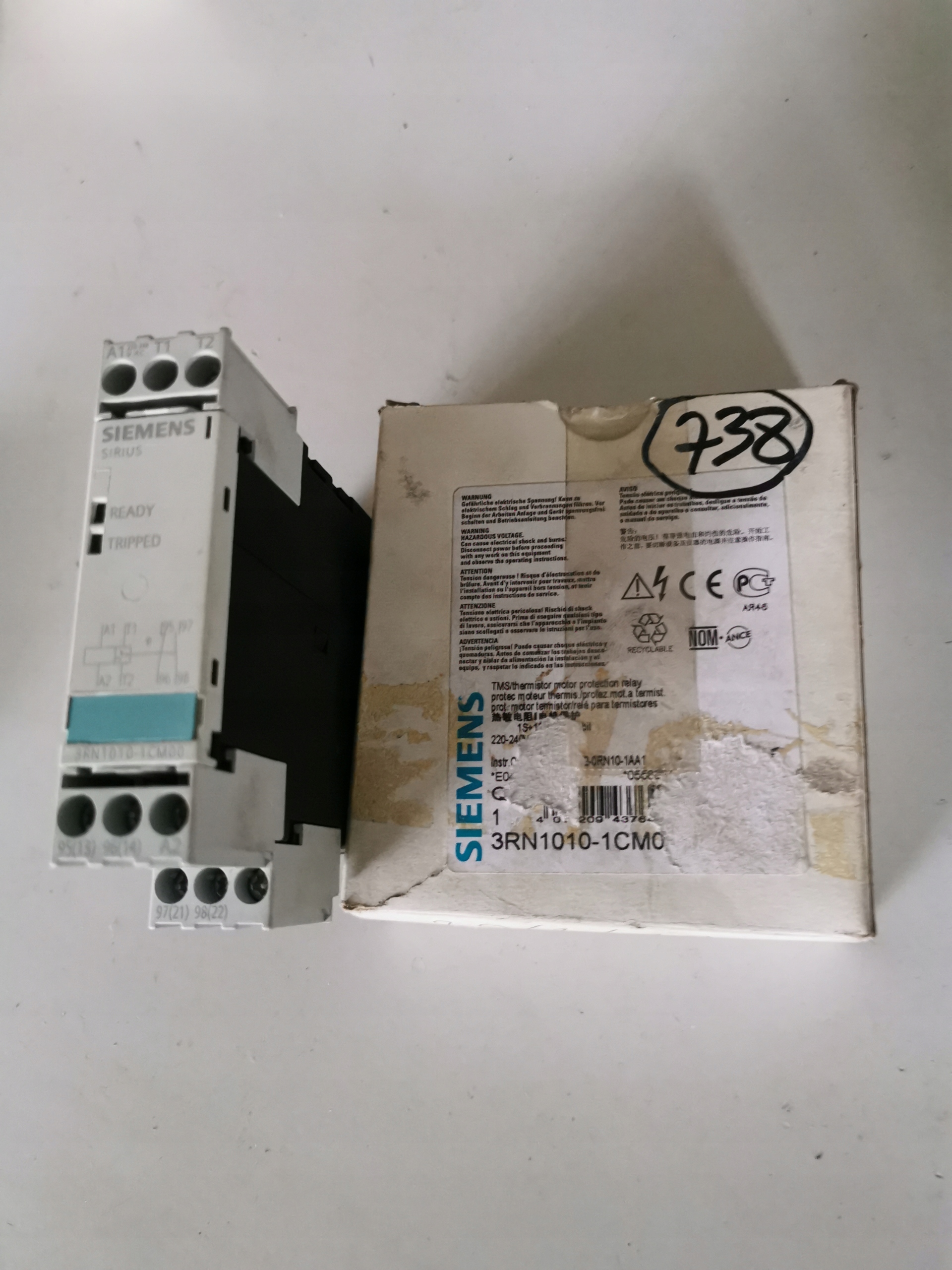 SIEMENS 3RN1010-1CM0 TEPLOTNÉ relé