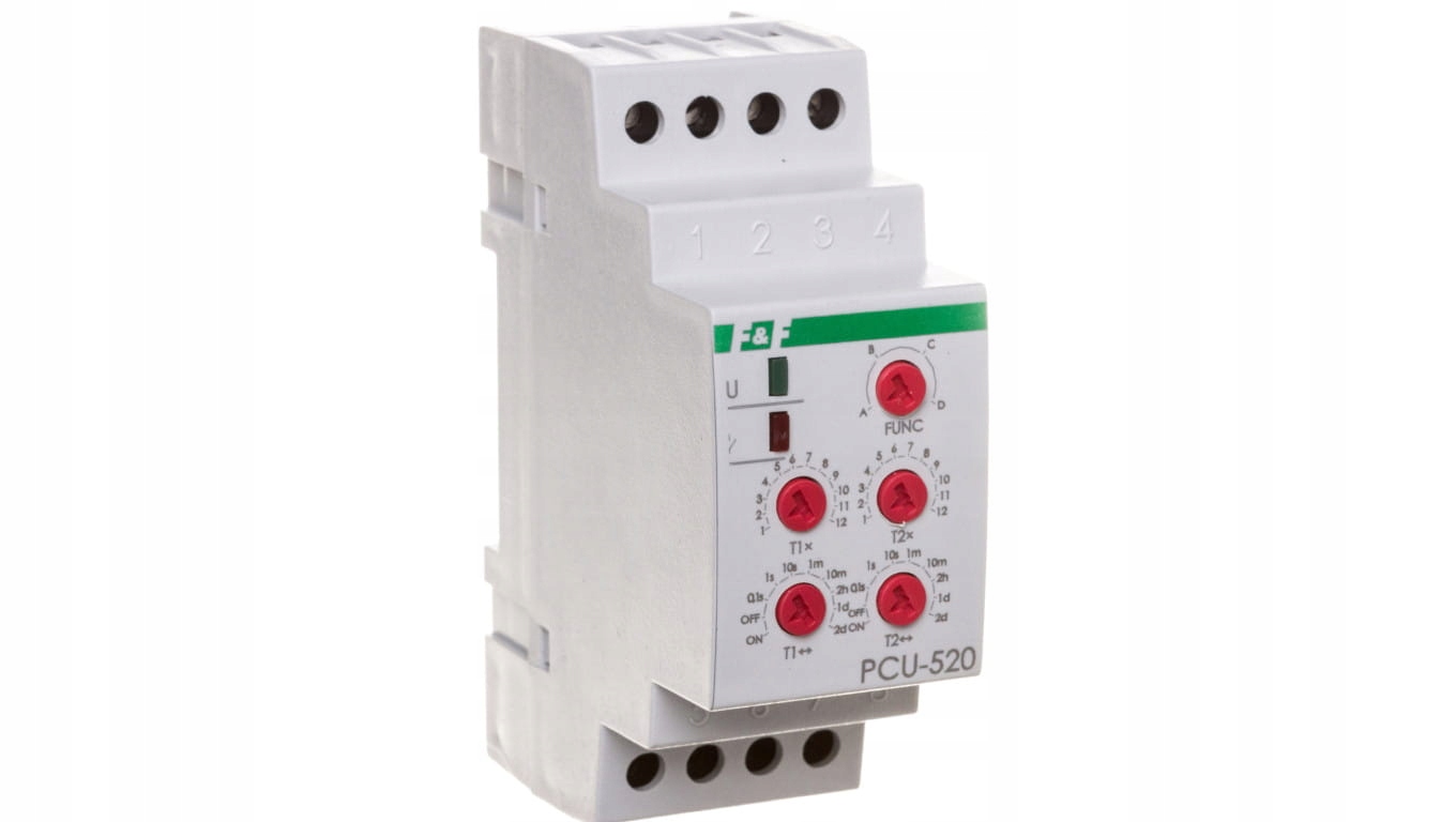 Časové relé 2P 8A 0,1s-576h 12-264V AC / DC