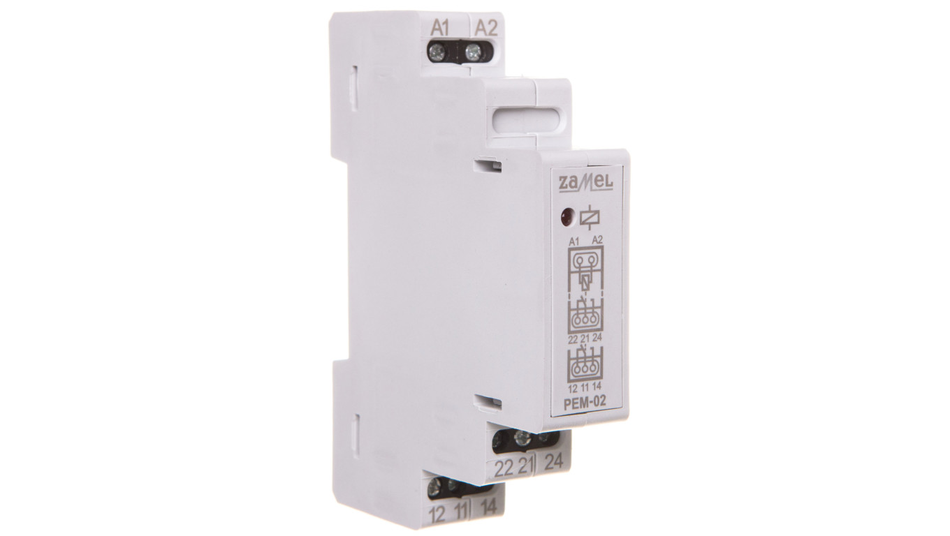 Elektromagnetické relé 12V AC / DC 2x8A PEM-0