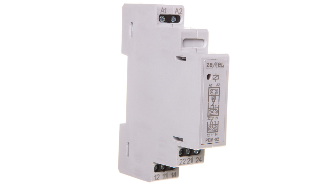 Elektromagnetické relé 230V AC 2x8A PEM-02 /