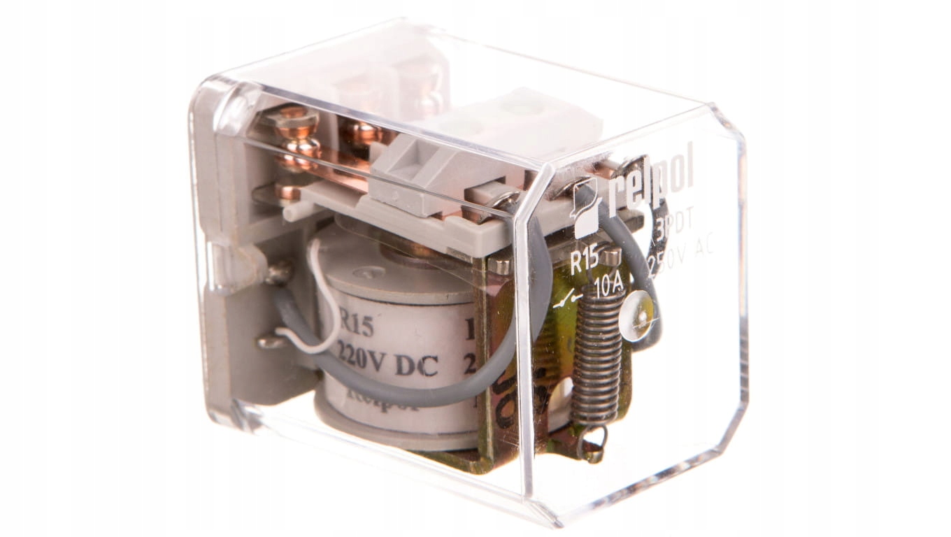 Elektromagnetické relé 3P 10A 220V DC R15-1