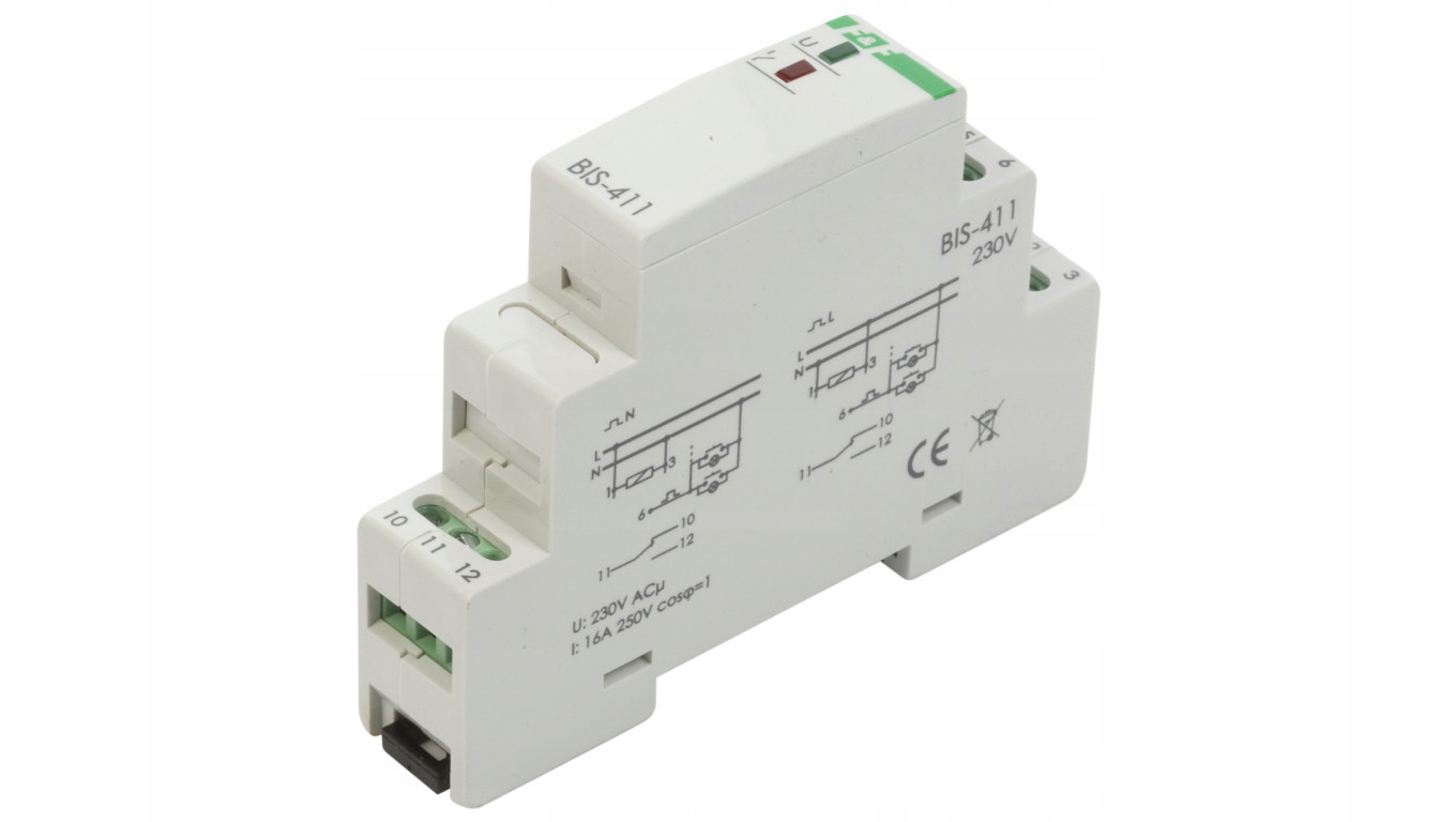Impulzné relé zapnuté-vypnuté 16A 230V AC 1P B