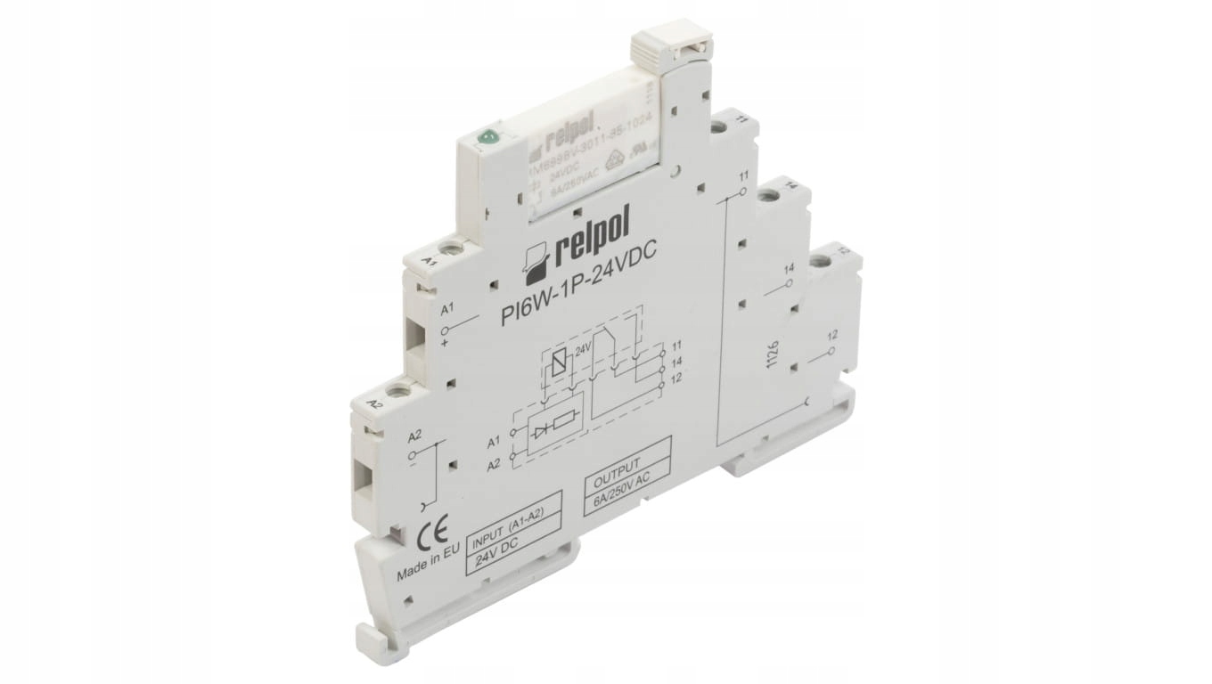 Reléové rozhranie 1P 6A 24V DC AgSnO2 PIR6W-