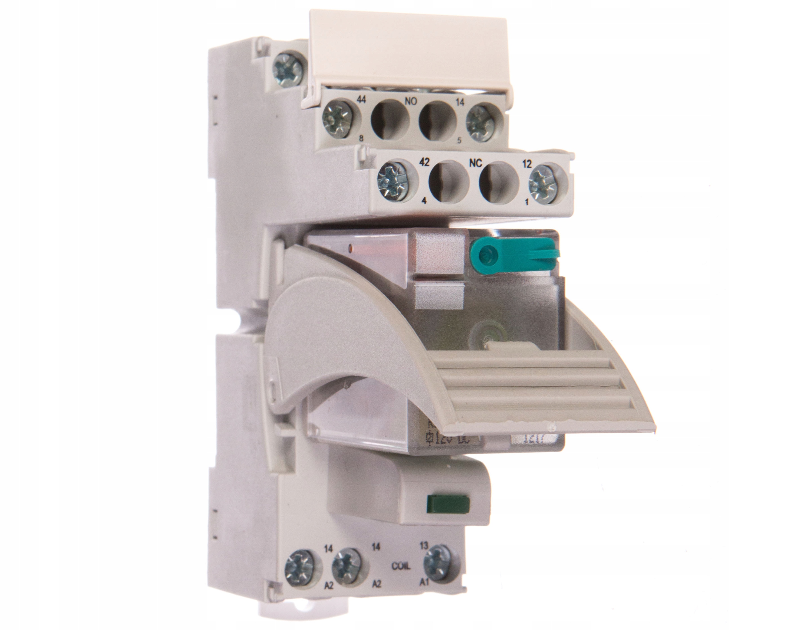 Relé rozhrania 2P 12A 12V DC LED PIR2-012