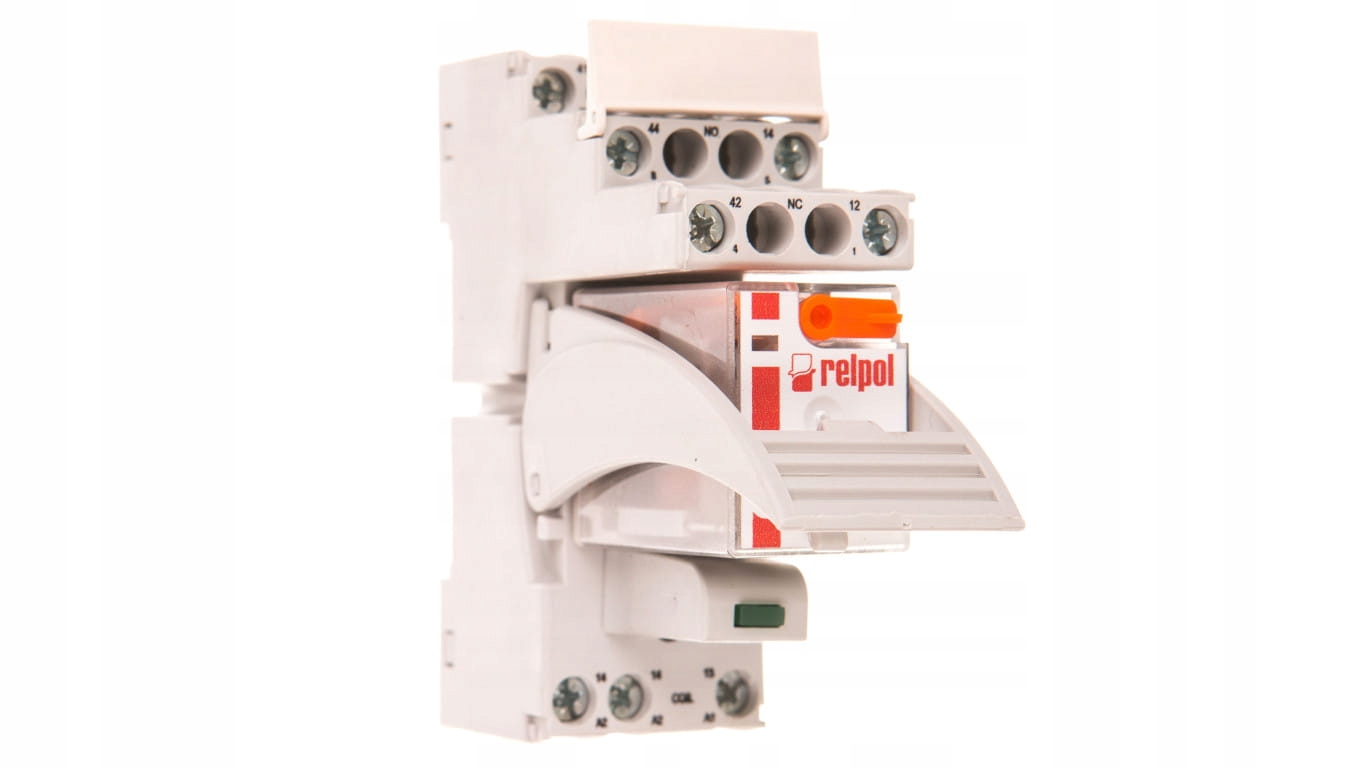Relé rozhrania 2P 12A 24V AC LED varistor