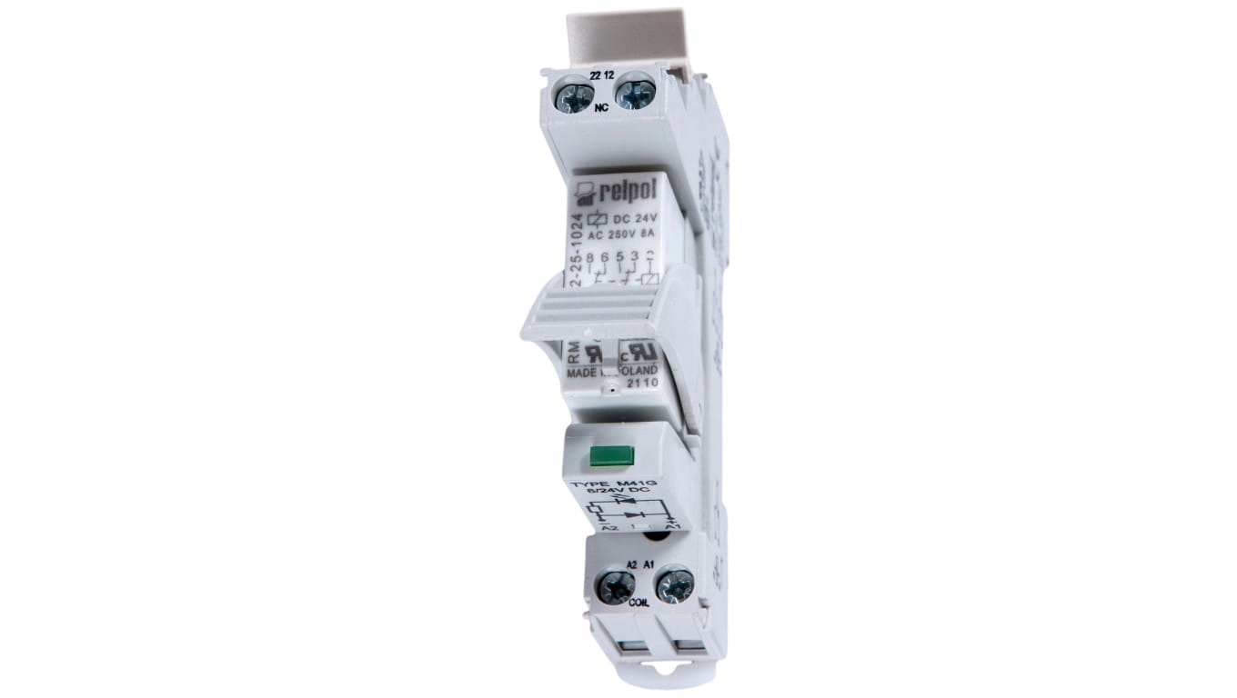 Relé rozhrania 2P 8A 24V DC AgNi PI84-024