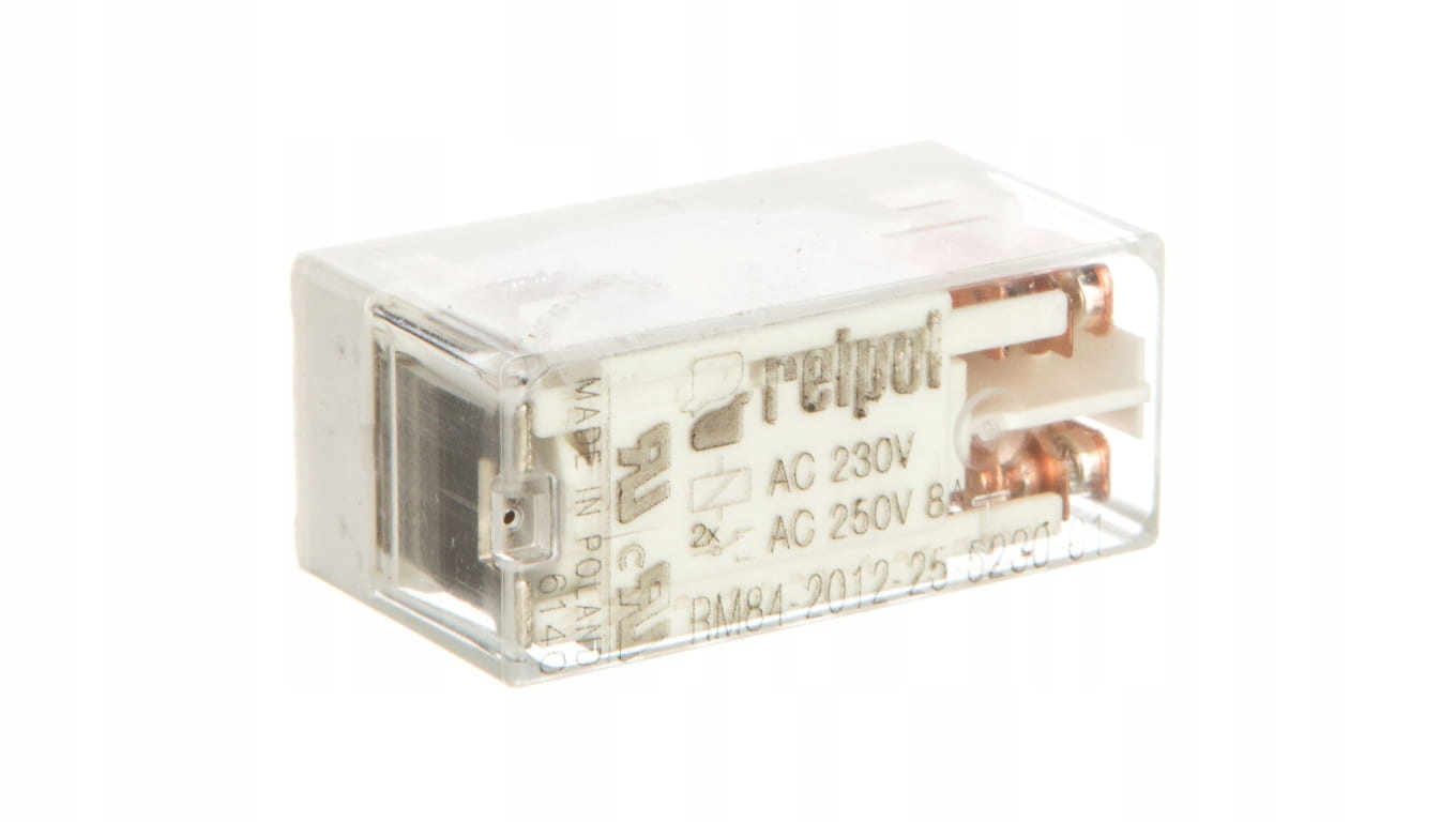 Miniatúrne relé 2P 8A 230V AC PCB AgNi RM84