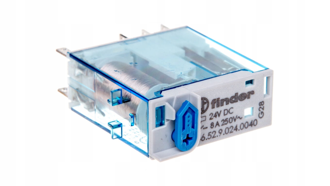 Miniatúrne relé 2P 8A 24V DC AgNi 46.52.9.0