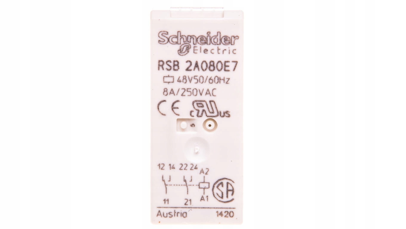 Miniatúrne relé 2P 8A 48V AC AgNi RSB2A080E