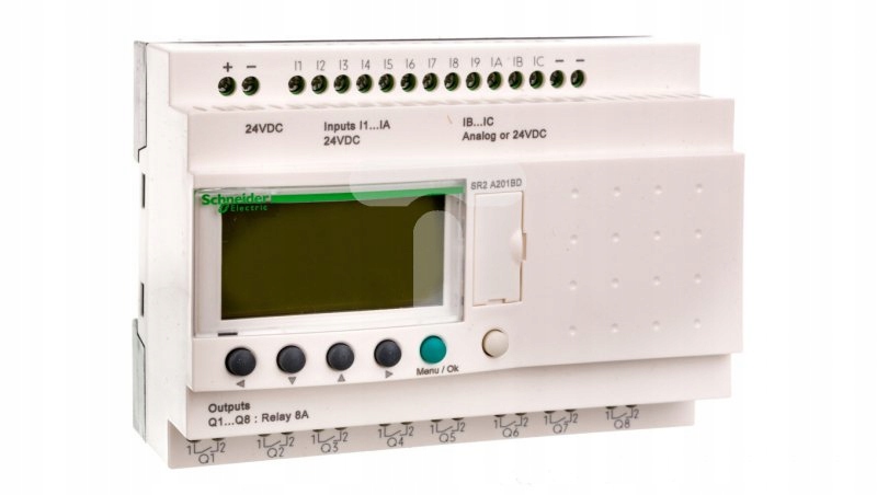 Programovateľné relé 24V DC 12W, 8OUT ZELIO LO