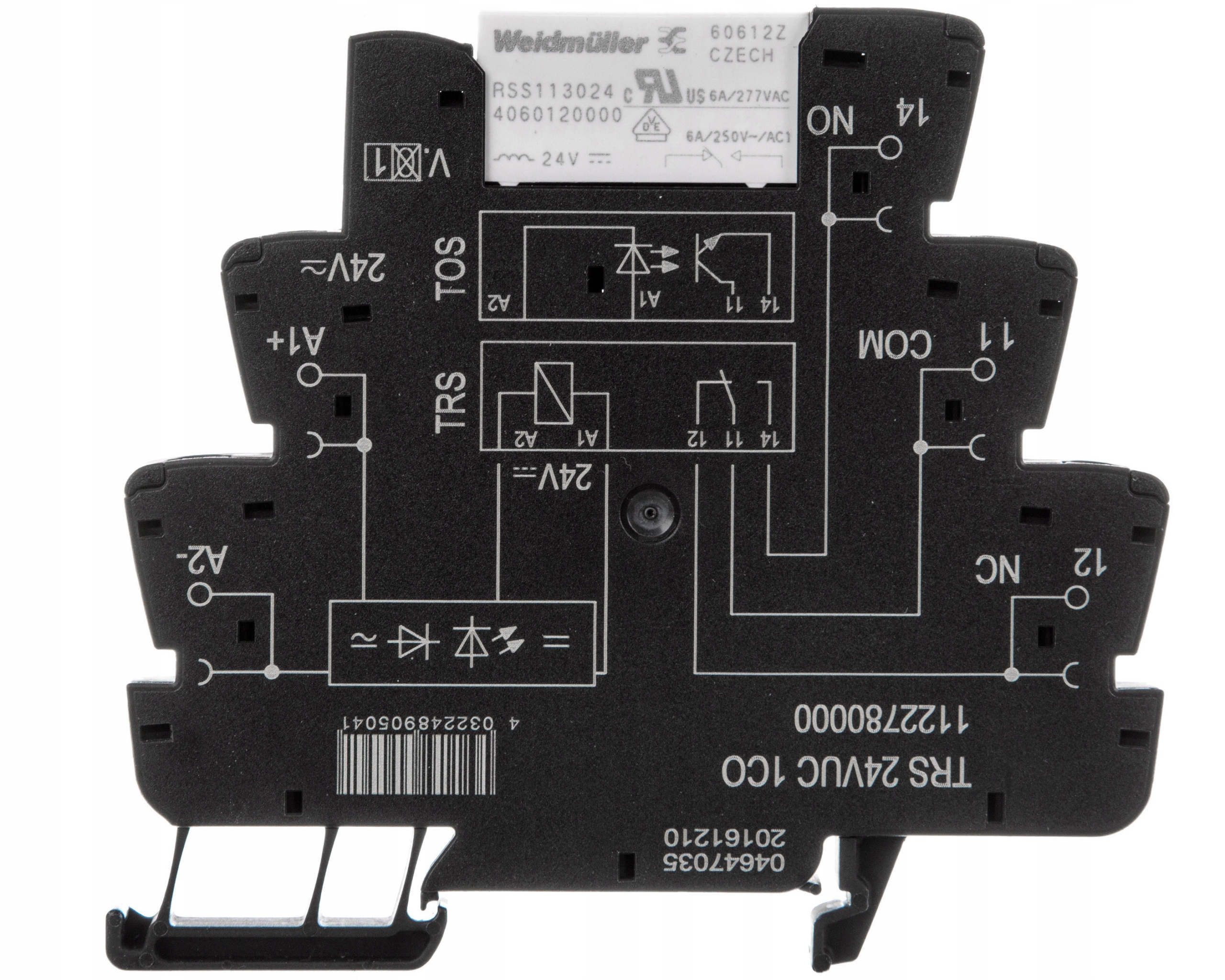 Priemyselné relé 1P 6A 24V AC / DC TRS 24VUC