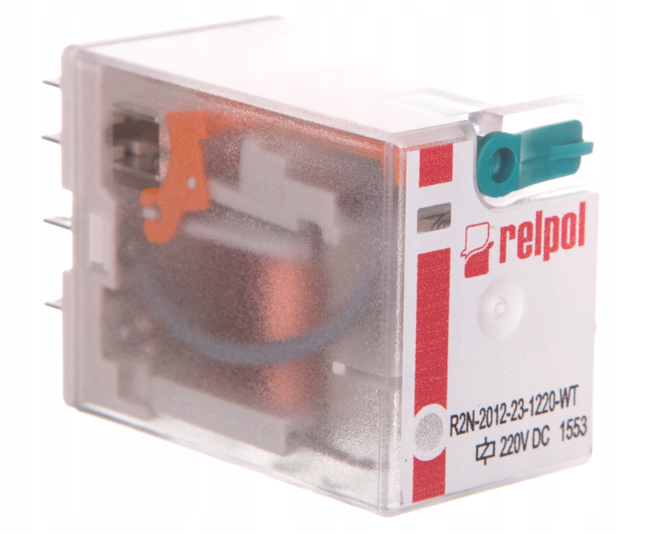 2P 12A priemyselné relé 220V DC R2N-2012-23-