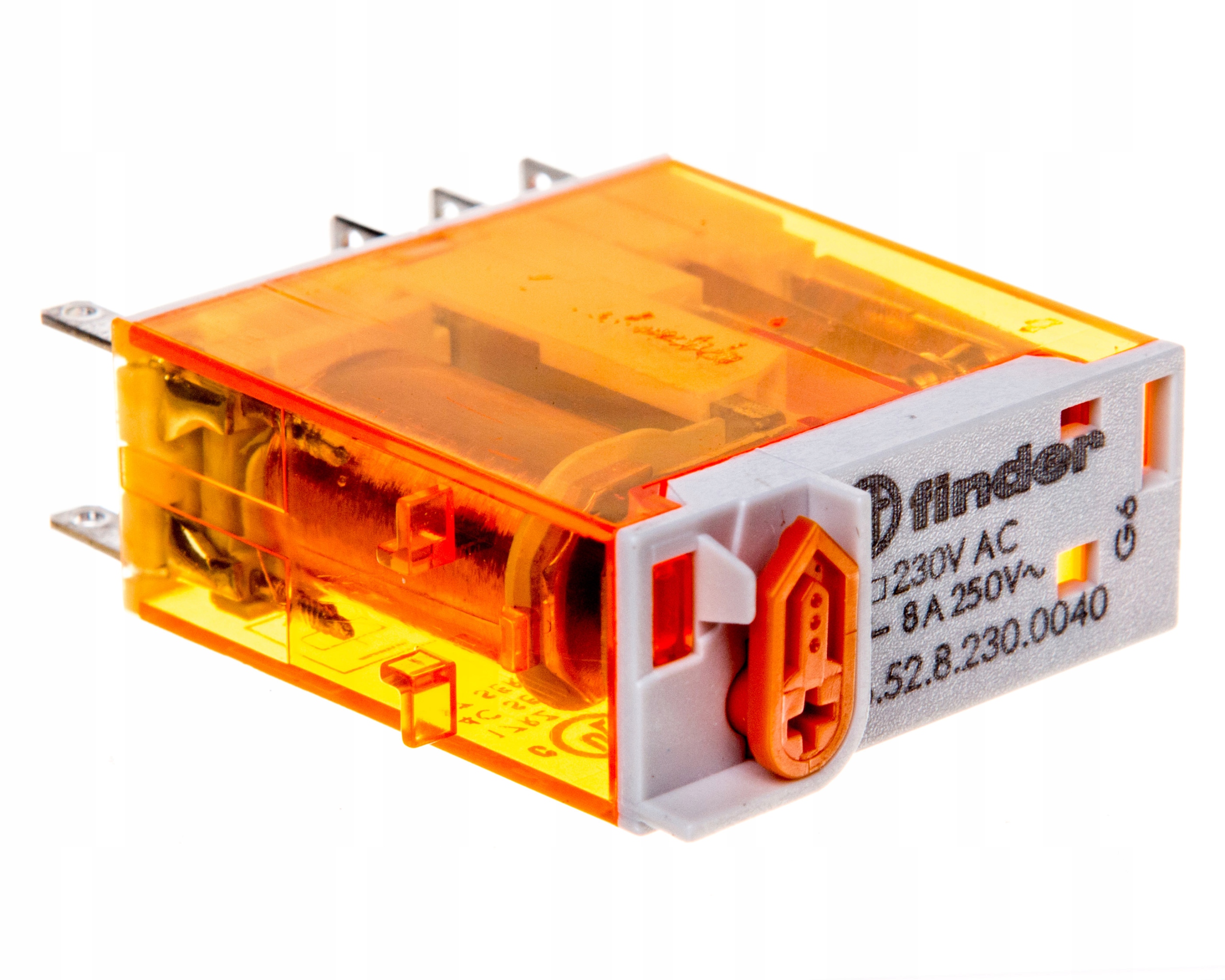 Priemyselné relé 2P 8A 230V AC AgNi