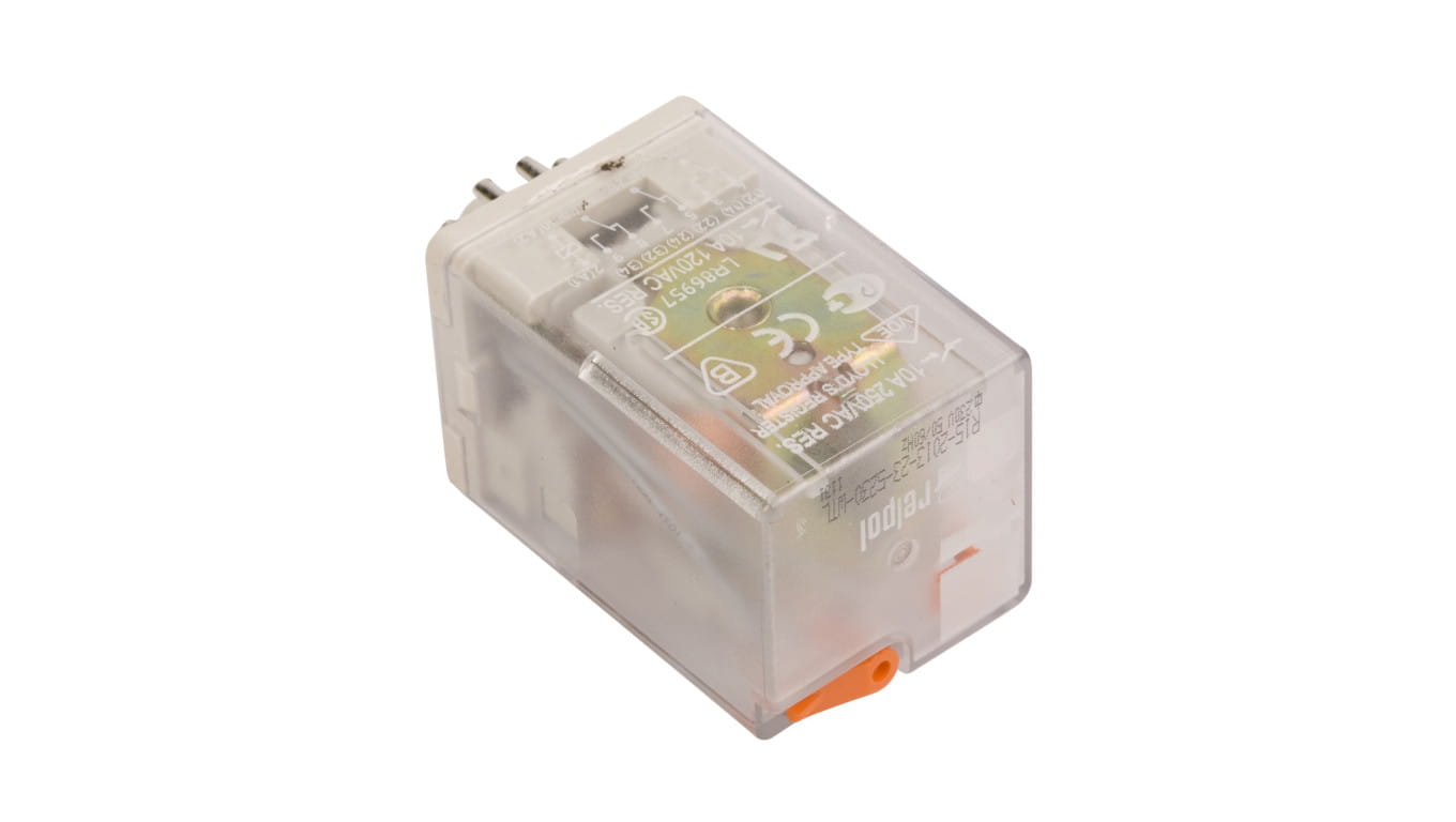 Priemyselné relé 3P 10A 230V AC AgNi R15-201