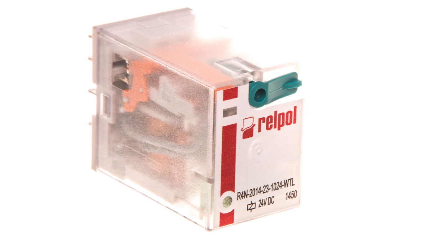 Priemyselné relé 4P 24V DC AgNi R4N-2014-23-