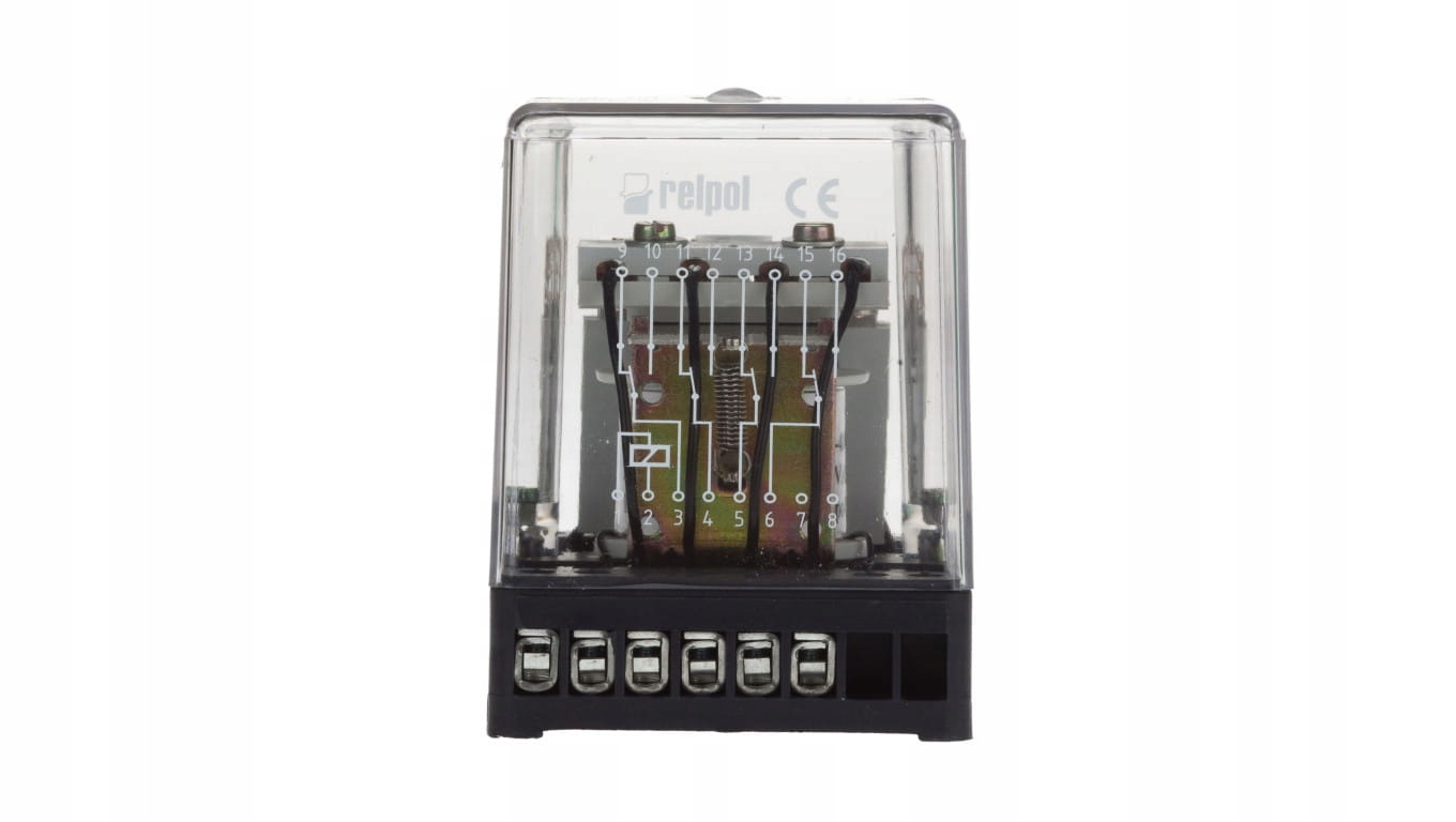 Priemyselné relé 4P 5A 220V AC AgCdO RU400-1