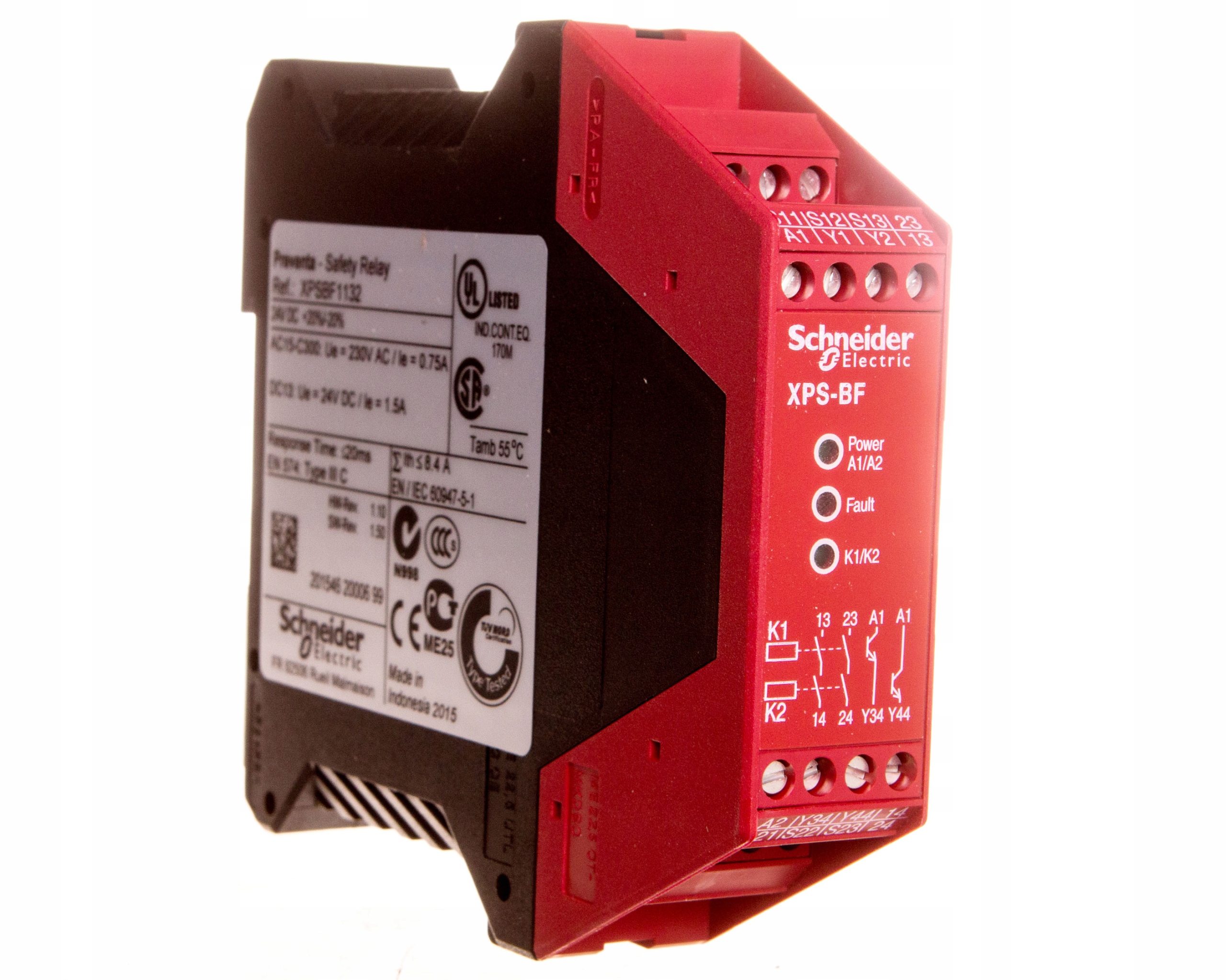 Dvojručné riadiace relé 24V DC XPSB