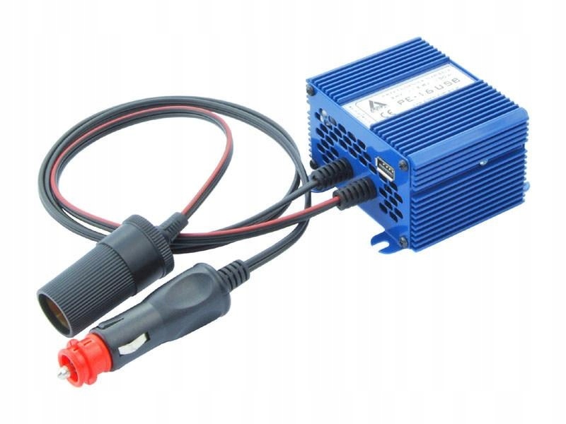 Prevodník napätia 24 VDC / 13,8 VDC PE-16 USB