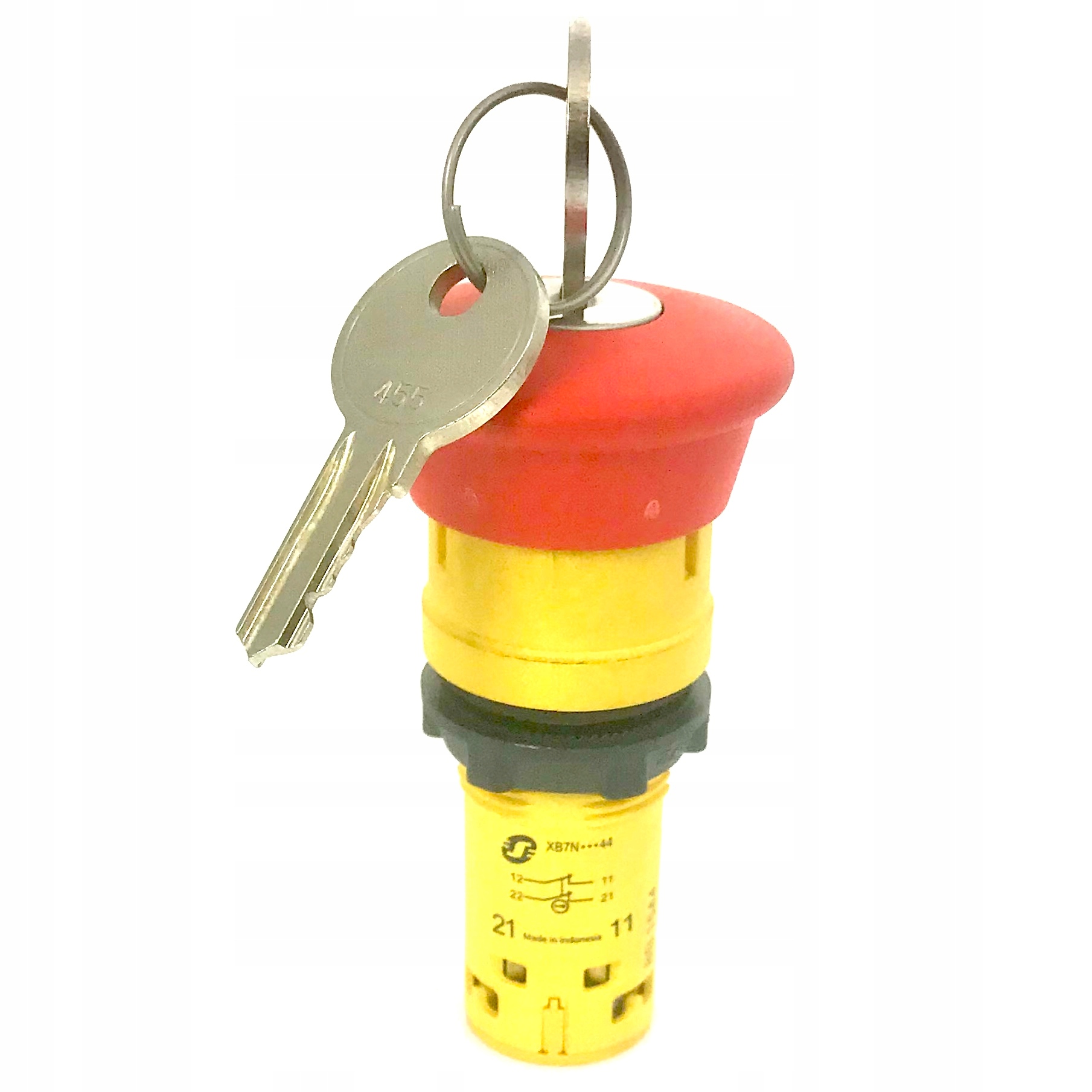Bezpečnostné tlačidlo Huba XB7NS9444 kľúč
