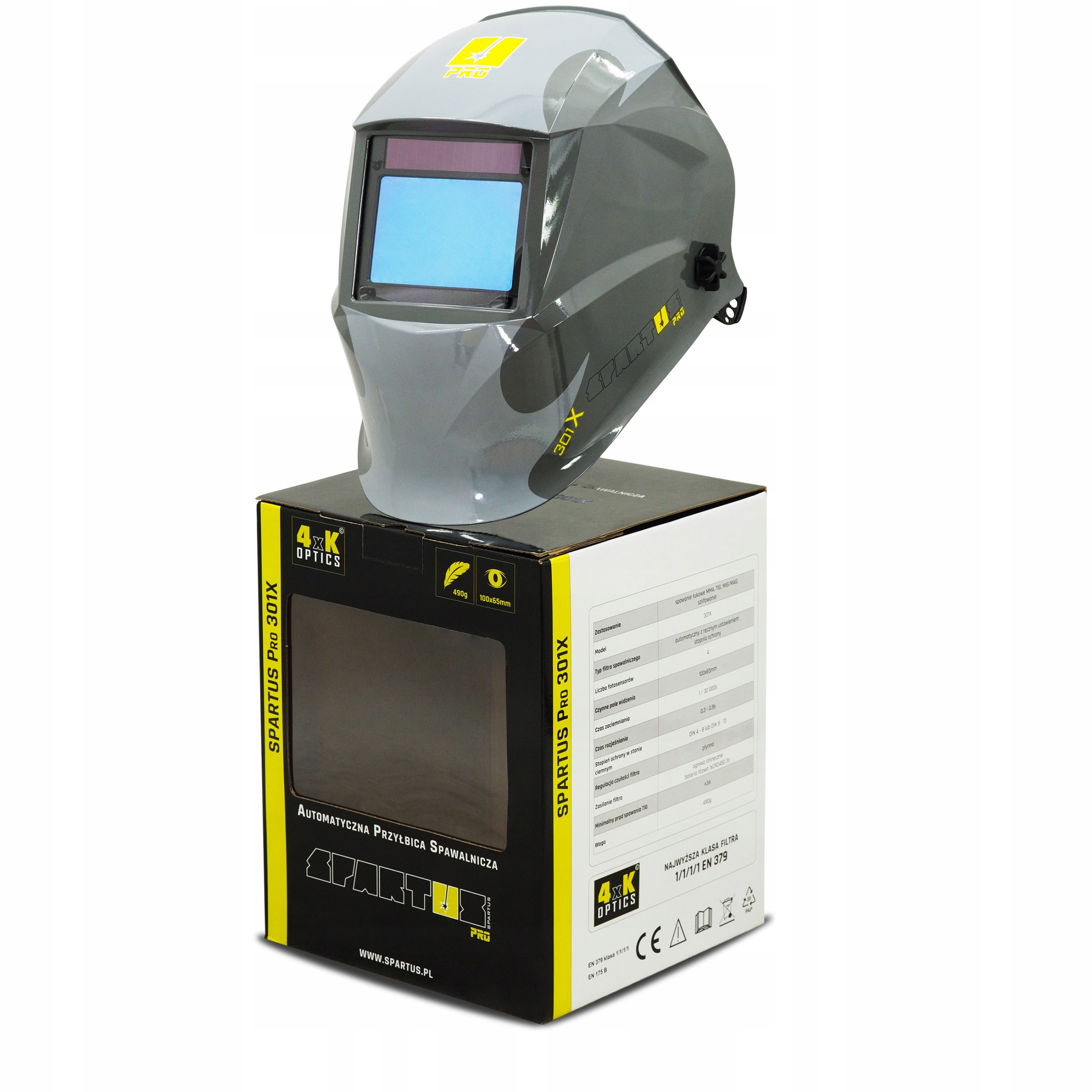 Automatická maska na prilbu SPARTUS Pro 301X