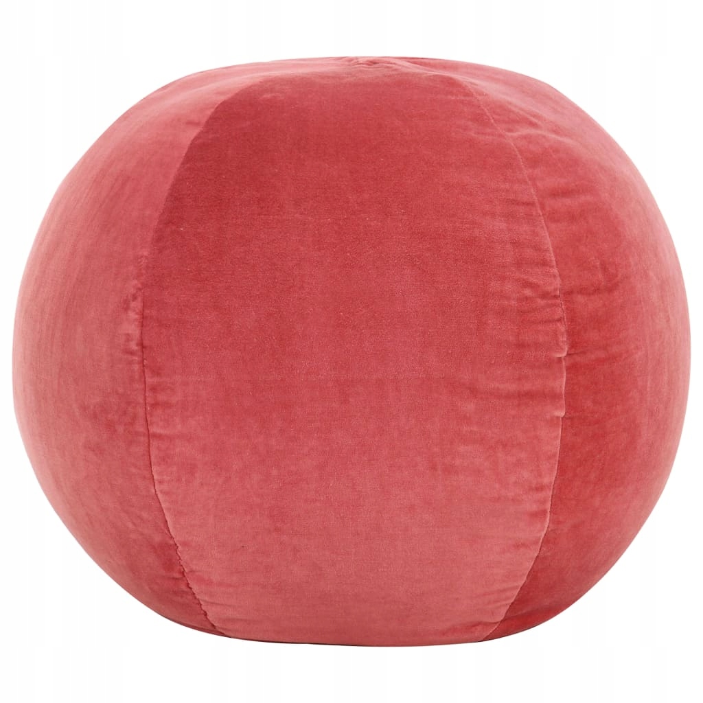 Bavlnený zamatový puf 50x35cm ružový
