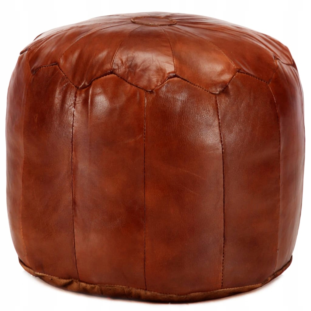Hnedý hnedý puf 40x35cm pravá koza