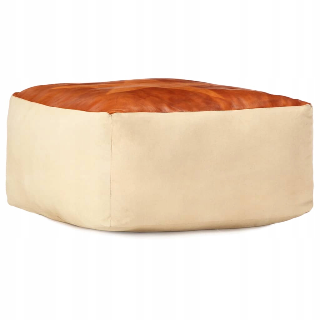 Pouffe, piesková farba, 60x60x30cm, plátno