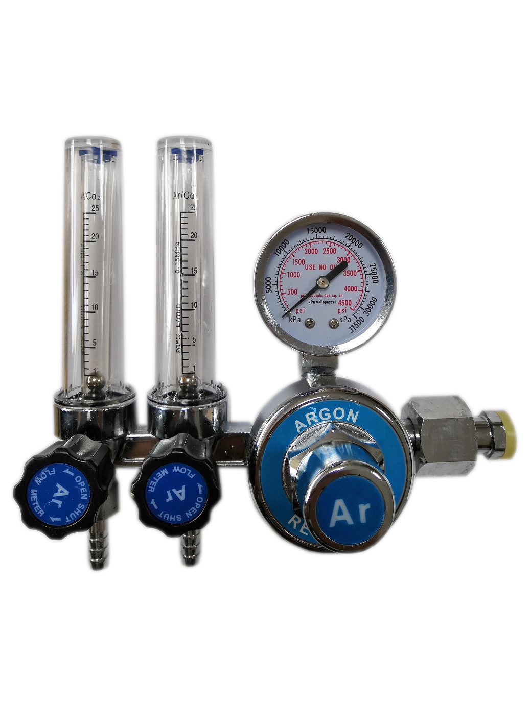 ARGON ZMENŠOVAČ CO2 ZMESI 2 ROTAMETRE TIG MIG