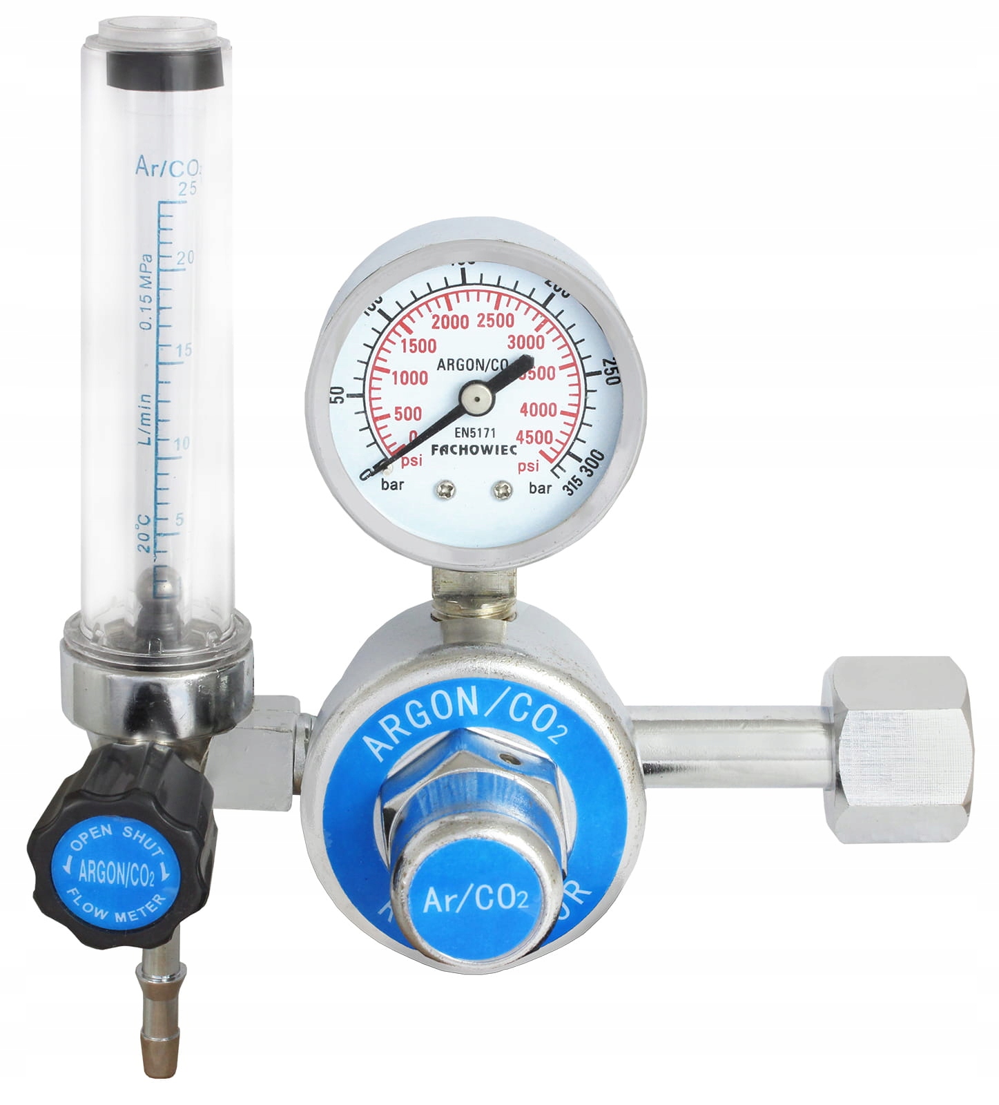 Reduktor fliaš CO2 / Argon MINI s rotametrom