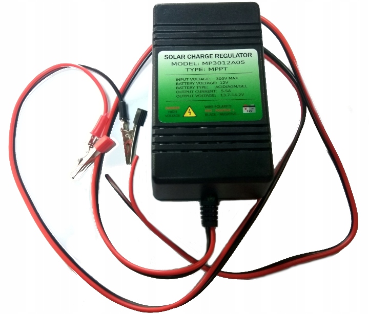 NABÍJACÍ REGULAČNÝ PANEL SOLÁRNY 5,5A MPPT 12V 300V