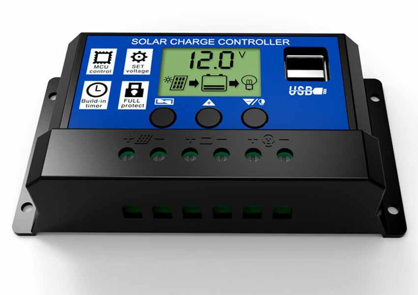 REGULÁTOR NABÍJANIA PWM 12V / 24V 30A 2xUSB