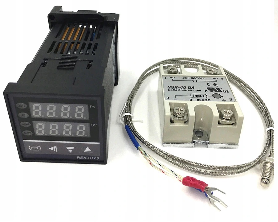 REGULÁTOR TEPLOTY SNÍMAČ REX-C100V SSR 40A DA