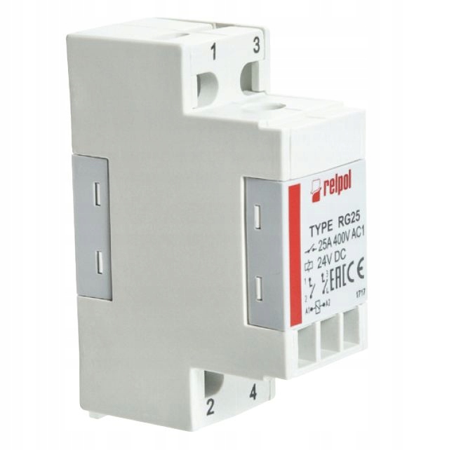 Relé RELPOL RG25 24VDC 25A / 400V / AC1 # 54