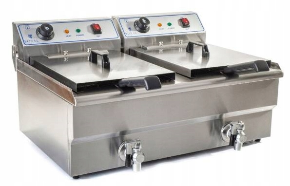 ROYAL 10010010 ELEKTRICKÁ FRITÉZA 2 * 16L INOX