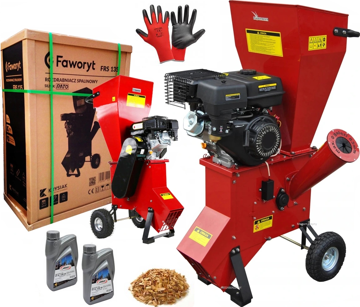 Benzínový štiepkovač SHREDDER 6,5 HP Oleje