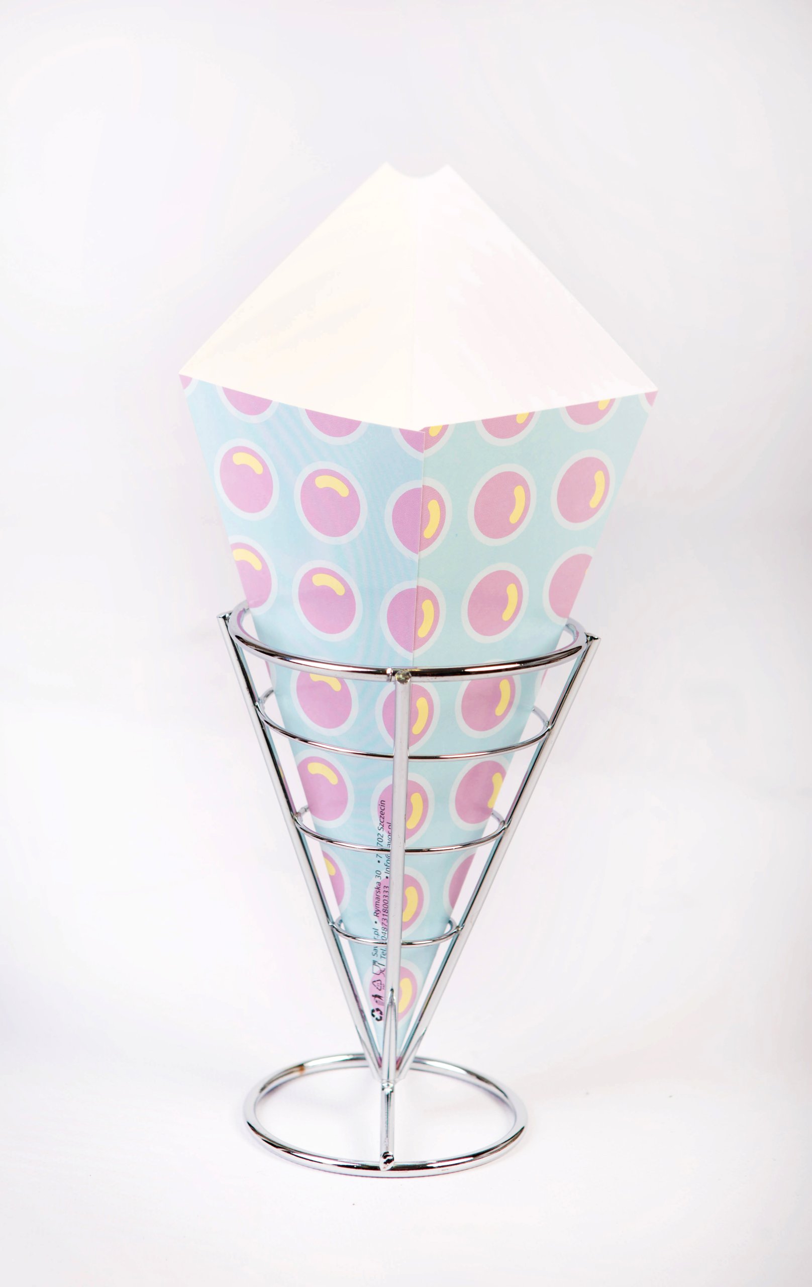 KOLESÁ NA BUBBLE WAFFLE, CHURROS 350 ML MODRÉ
