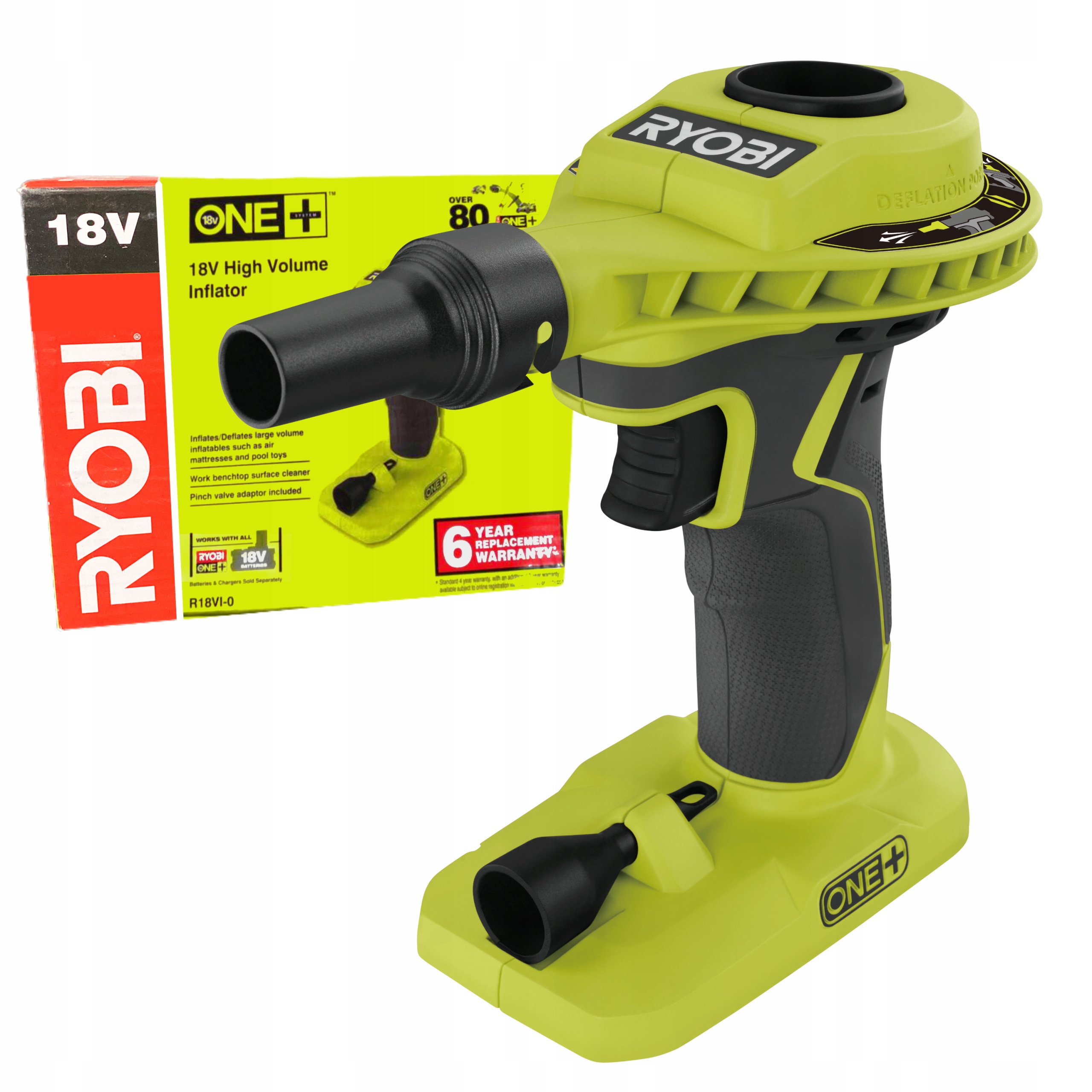 Kompresor bezolejový Ryobi R18VI-0 0,34 l 0,03 bar