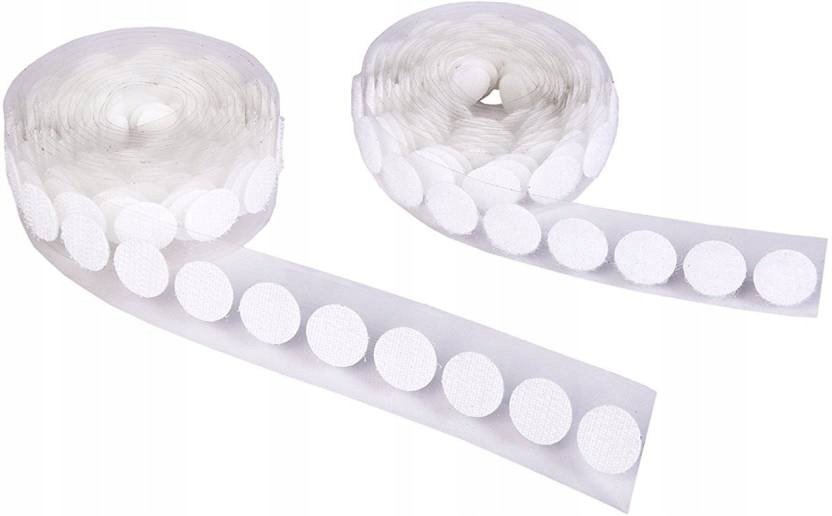 SAMOLEPIACE HÁČKOVÉ OKRUHY 33mm 56ks. BIELY HÁK