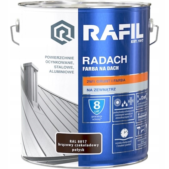 Radach 10L čokoládovo hnedá RAL8017 GLOSS farba č