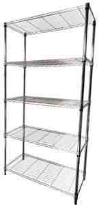 Skladovací regál - 5 políc CHROME HENDI 8122