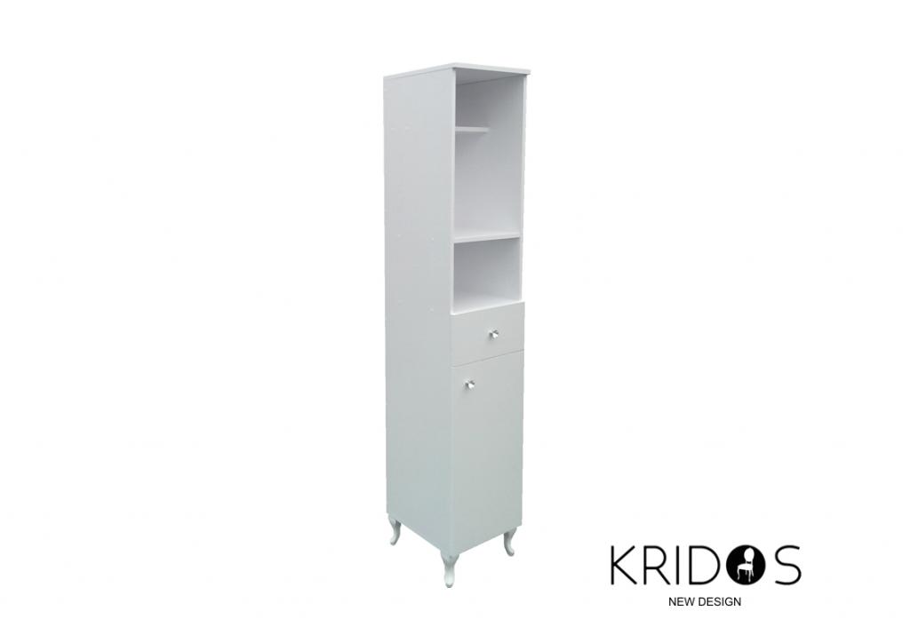 Regál na kozmetický nábytok. Salón KRIDOS