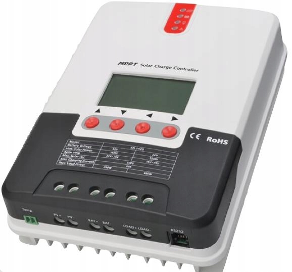 Ovládač nabíjačky solárny MPPT 40A Voc 100V RS232