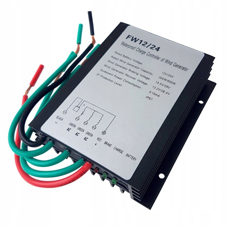 Regulátor nabíjania veternej turbíny 12 / 24V