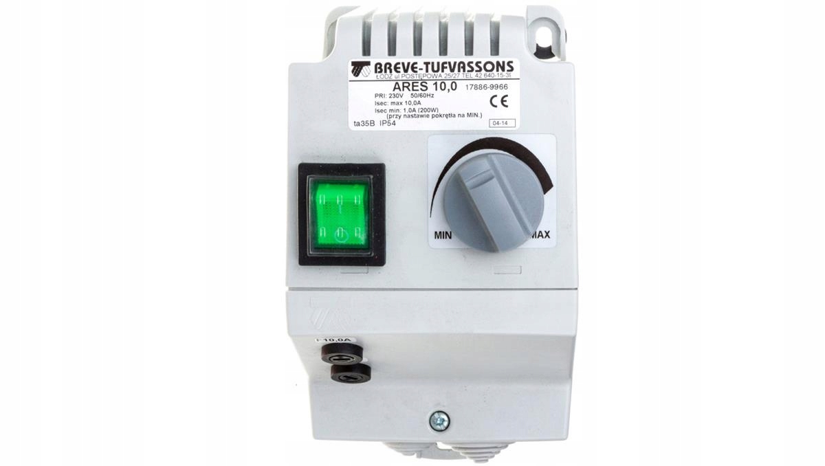 Regulátor otáčok 1F ARES 230V 10A